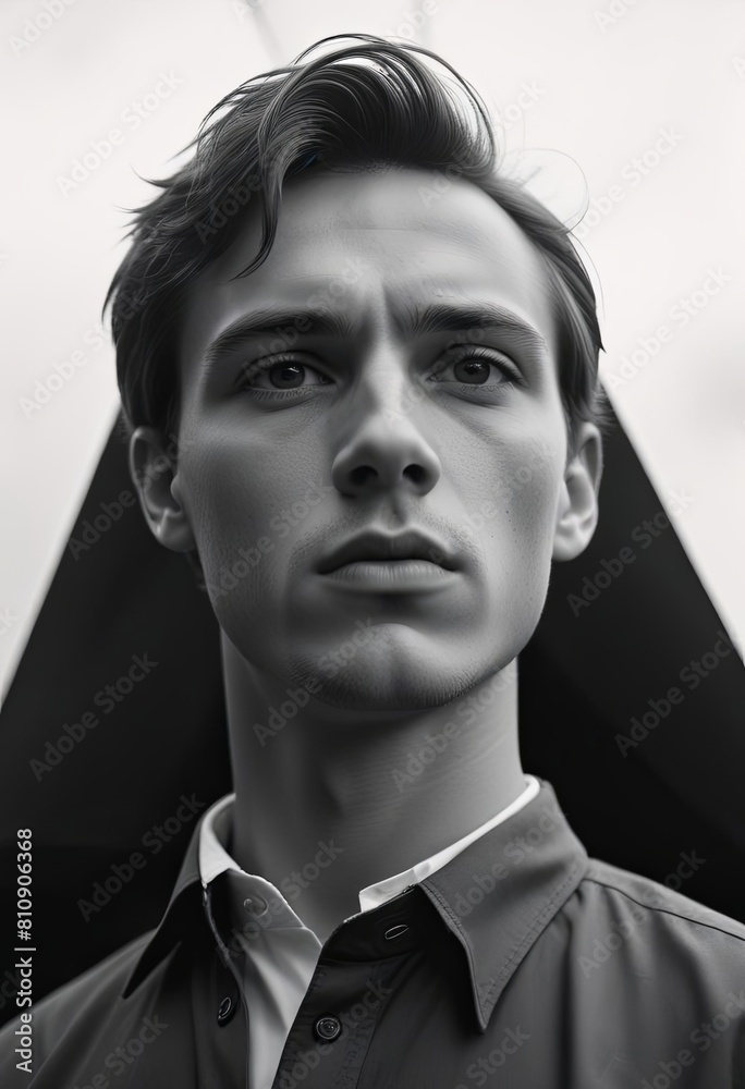 Portrait of men's model