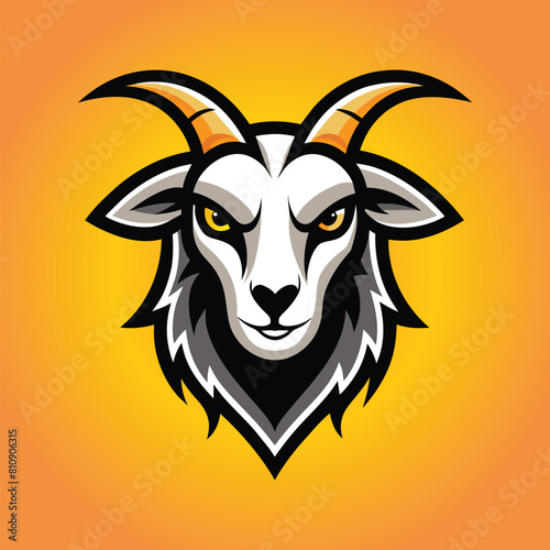 Goat mascot logo design goat vector illustration © Soleman