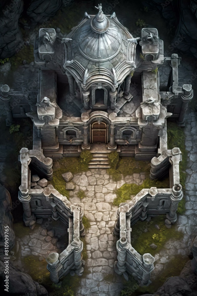 DnD Battlemap church, sacred, stone, impressive, architecture, setting DnD Battlemap church, sacred, stone, impressive, architecture, setting
