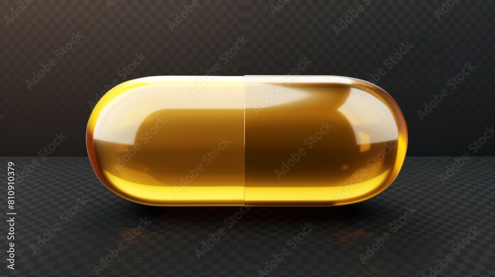 3D isolated oil vitamin d pill fish capsule icon isolated on transparent background. Gold omega medicine with liquid droplet on top. Medical realistic collagen supplement for skin and hair treatment. 3D isolated oil vitamin d pill fish capsule icon isolated on transparent background. Gold omega medicine with liquid droplet on top. Medical realistic collagen supplement for skin and hair treatment.