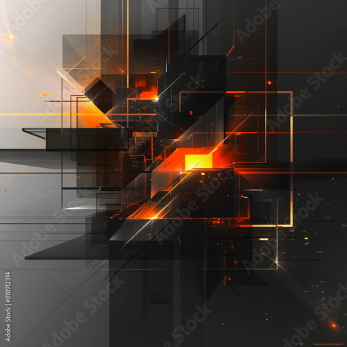 abstract technology background with arrows