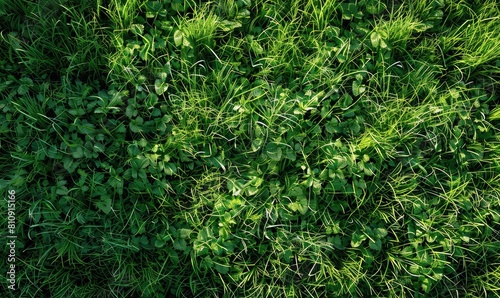 A closeup of green leaves on a shrub, a terrestrial plant © Alexei