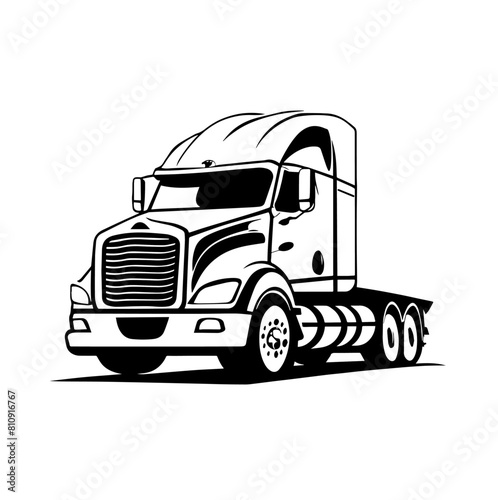 Logo de camion illustration concept de transport