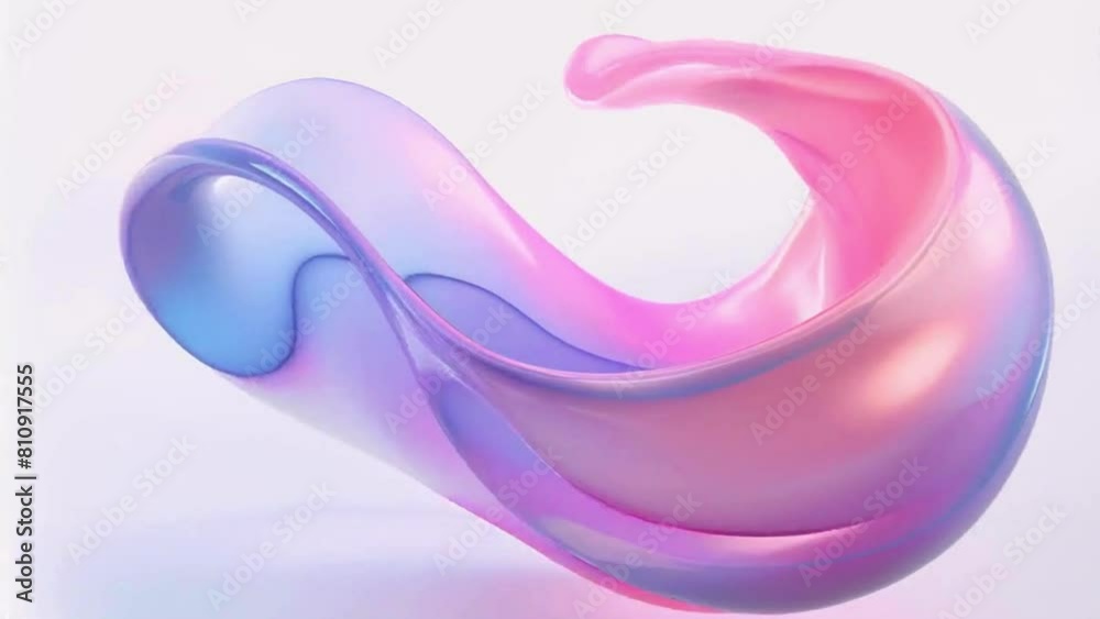 Animation of an abstract multi-colored wave. Animation of an abstract multi-colored wave.