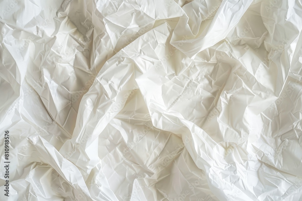 Close-Up of White Paper Texture. Beautiful simple AI generated image in 4K, unique.
