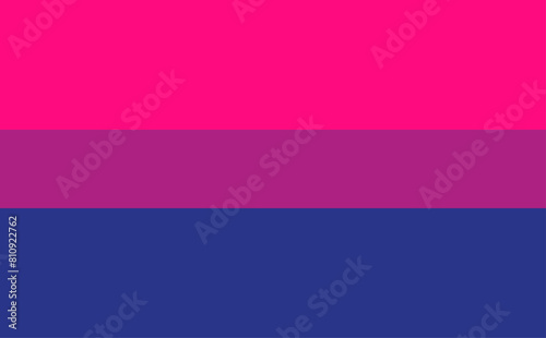 Bisexual flag - one of a community of LGBTQ pride sexual minority.