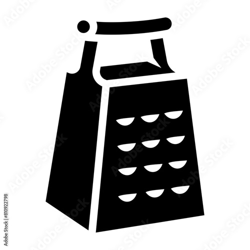 cheese grater glyph icon