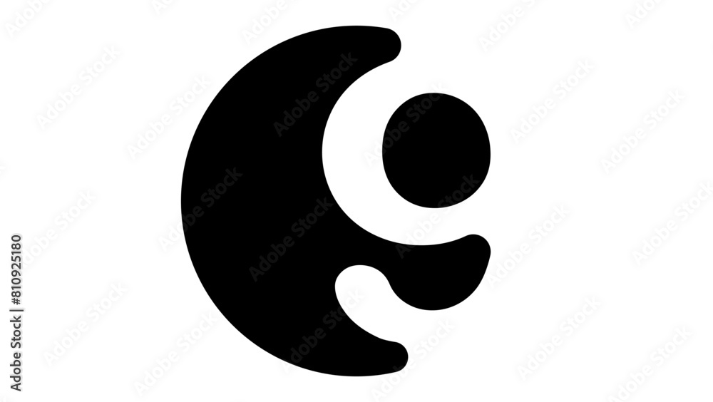number 9 Logo, black isolated silhouette number 9 Logo, black isolated silhouette
