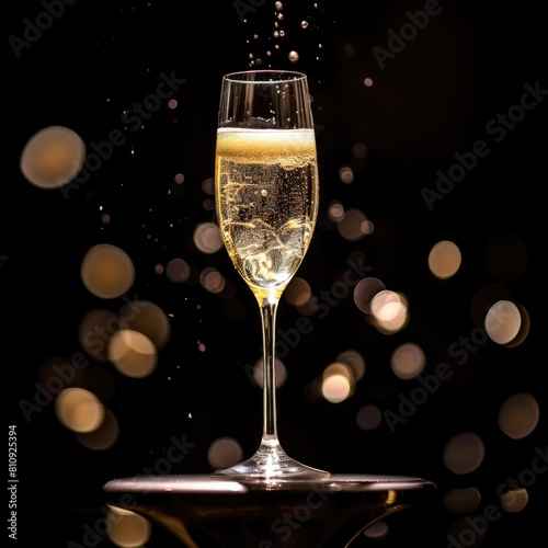 Popping Champagne Bubble - Celebratory Moment