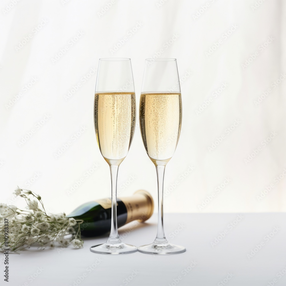 Bubbles in the Champagne Glasses Bubbles in the Champagne Glasses