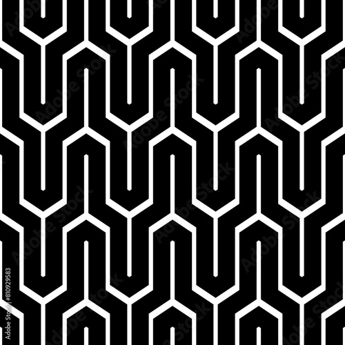 Zigzag lines background. Jagged stripes motif. Linear backdrop. Geometric waves ornament. Curves image. Seamless pattern. Digital paper, textile print, web design.