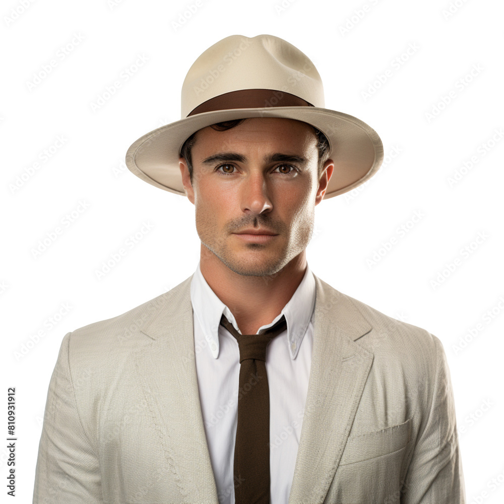 man in hat isolated on transparent background man in hat isolated on transparent background