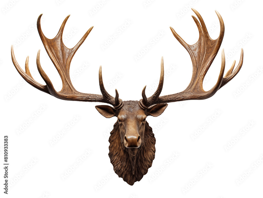 Moose antlers isolated on transparent background Moose antlers isolated on transparent background