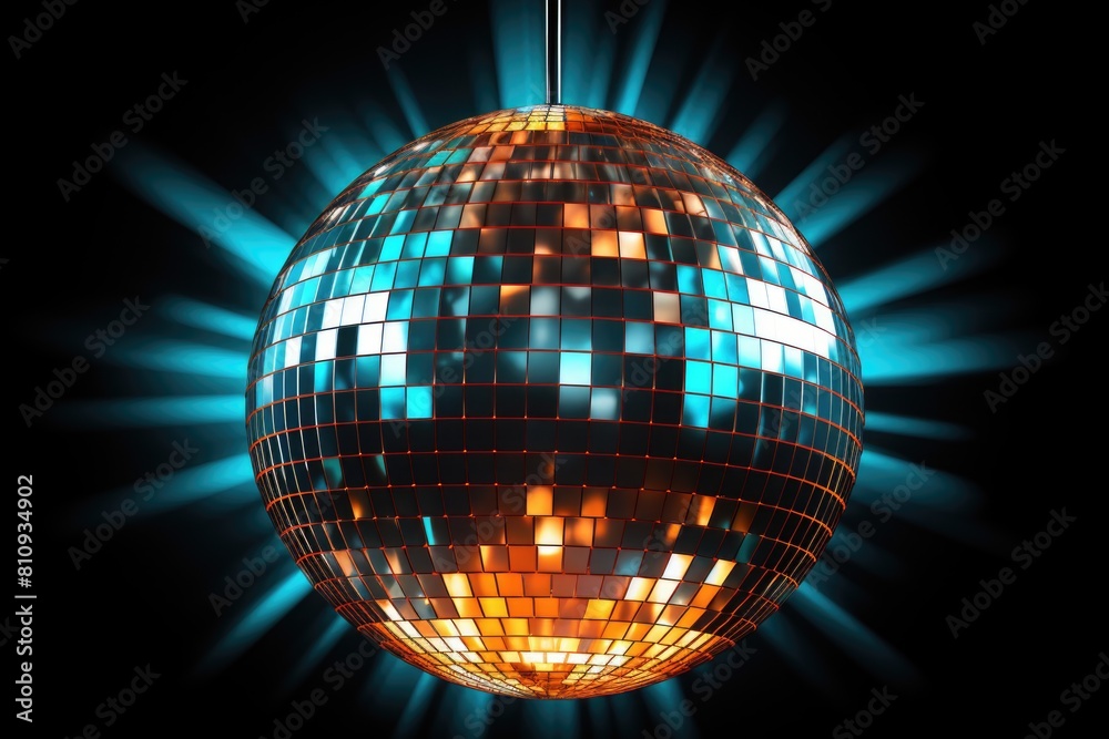 Obraz premium Disco Ball - Shining and Glowing with Colorful Lights