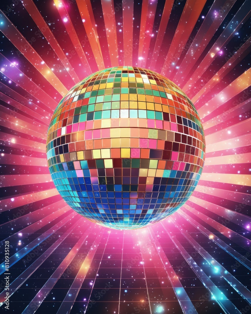 Obraz premium Colorful Disco Ball - Dancing the Night Away