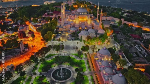 Aerial view of the Ayasofya (Hagia Shopıa) photo