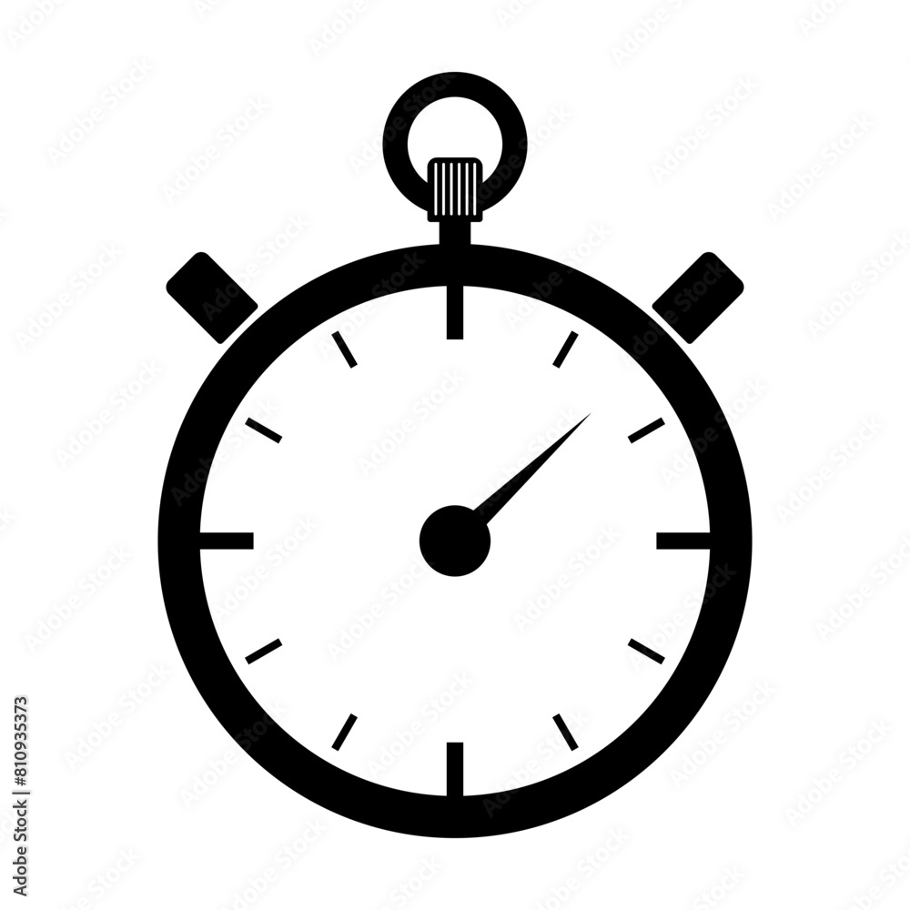 Stopwatch timer icon symbol. Flat vector illustration Stopwatch timer icon symbol. Flat vector illustration