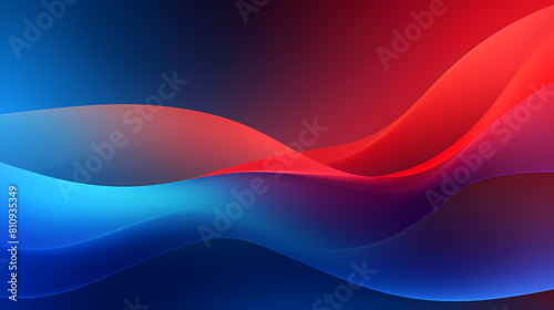 Abstract background of gradient color wavy shapes