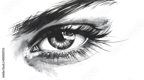 Isolated female eye design Vector illustration. Vector