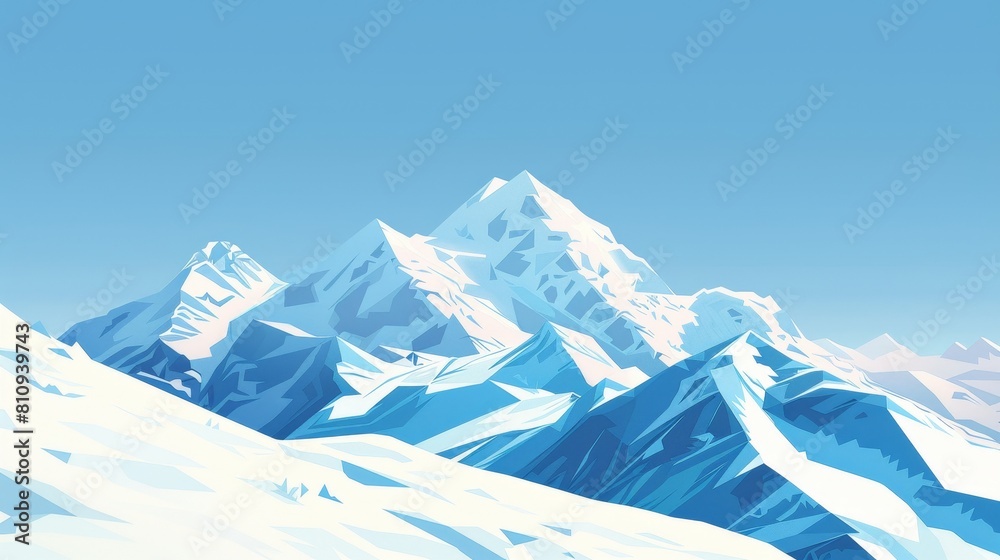 Mountains Dressed in Winter White