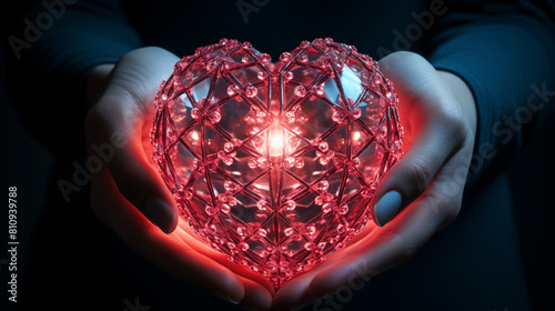 heart in the hands  HD 8K wallpaper Stock Photographic Image © Ghulam