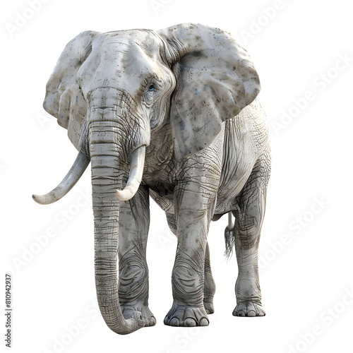 mighty elephant Isolated on transparent background  png