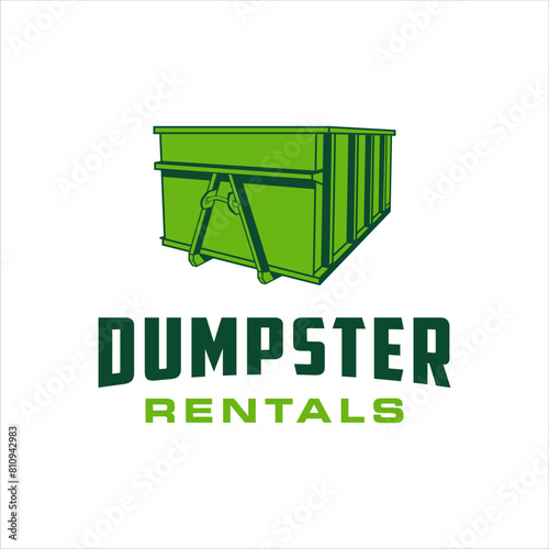 Roll off dumpster rental with a masculine style design