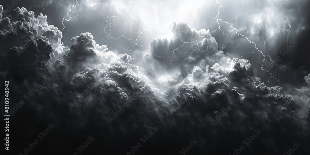 Ethereal Storm Clouds with Electrifying Lightning Strikes Ethereal Storm Clouds with Electrifying Lightning Strikes