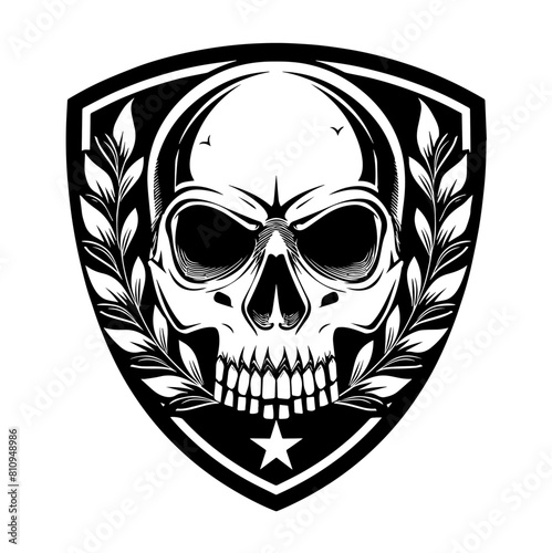 Logo de club de football en noir et blanc