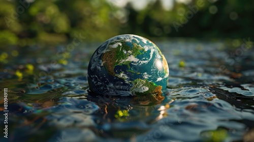 The globe is rich in water