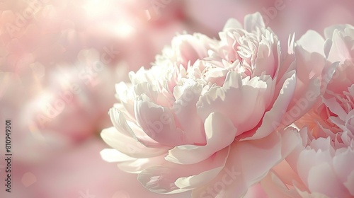 Ethereal Pink Peonies with Soft Bokeh