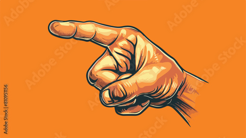 Little finger making a promise sign Vector illustration