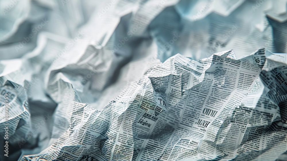 Naklejka premium Blue and white creased paper texture.