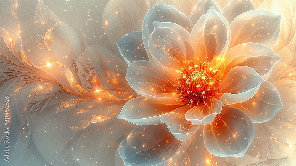 A bright white and vibrant orange flower captured in close detail under direct sunlight A bright white and vibrant orange flower captured in close detail under direct sunlight