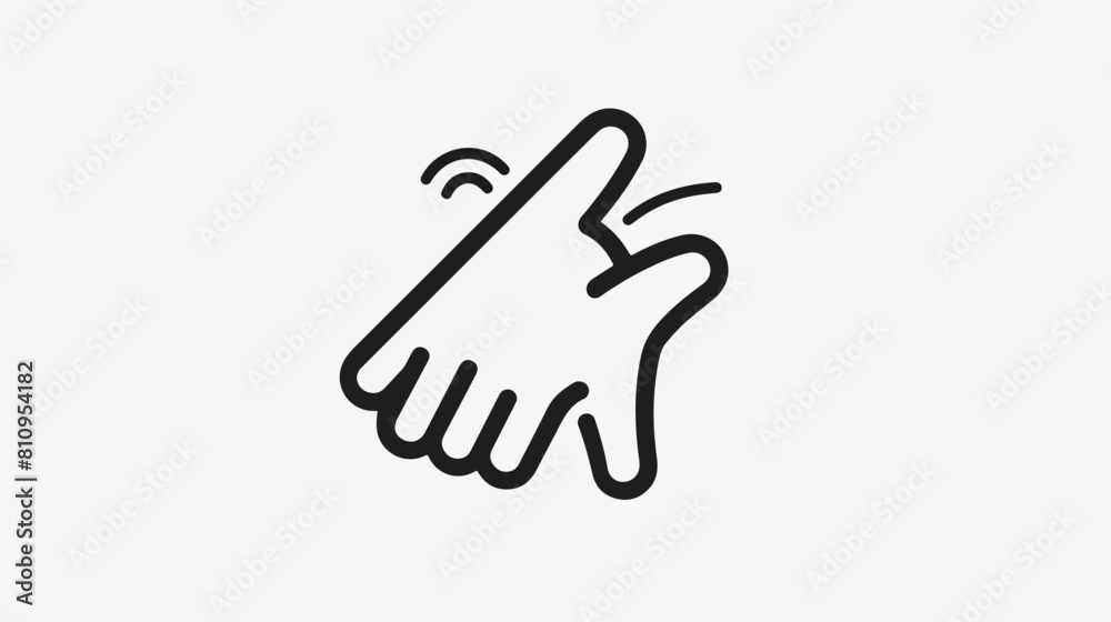 Mouse cursor hand icon black line sign Vector style Vector