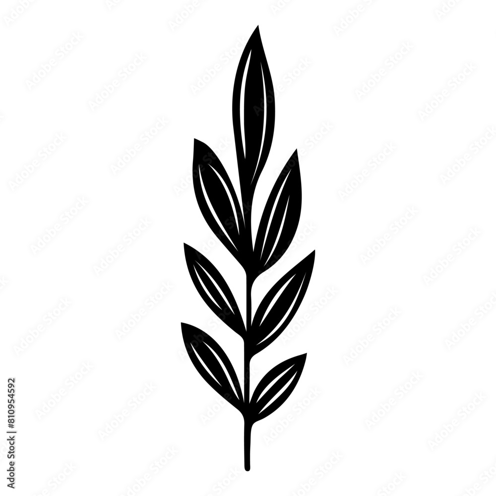 Hand drawn leaf of sweet chestnut tree. Vector illustration. Hand drawn leaf of sweet chestnut tree. Vector illustration.