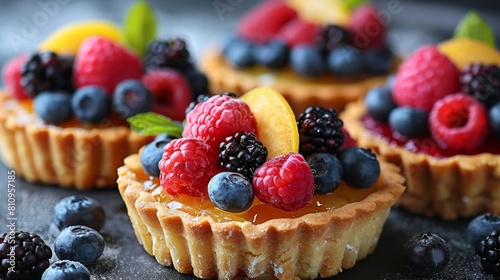 mini fruit tart recipes, delightful minis fruit tarts, ideal for summer picnics or tea time enjoyment photo