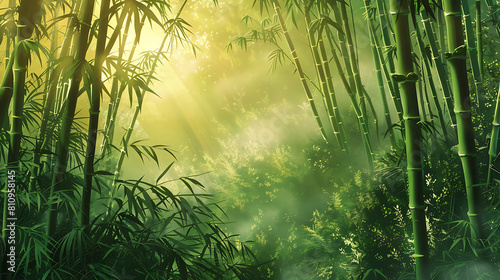 Bamboo forest  the denseness of nature valuable resource