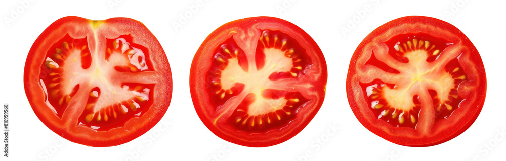 Slices of tomato png cut out element set Slices of tomato png cut out element set