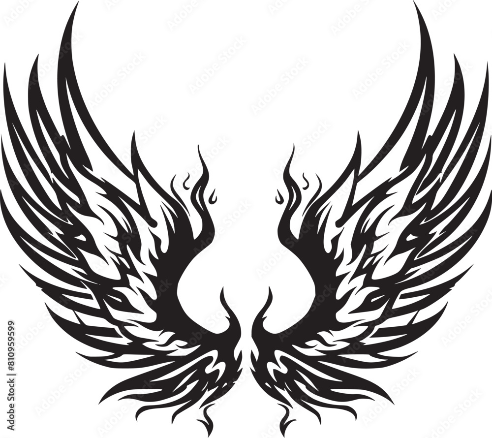 black wings icons black wings icons