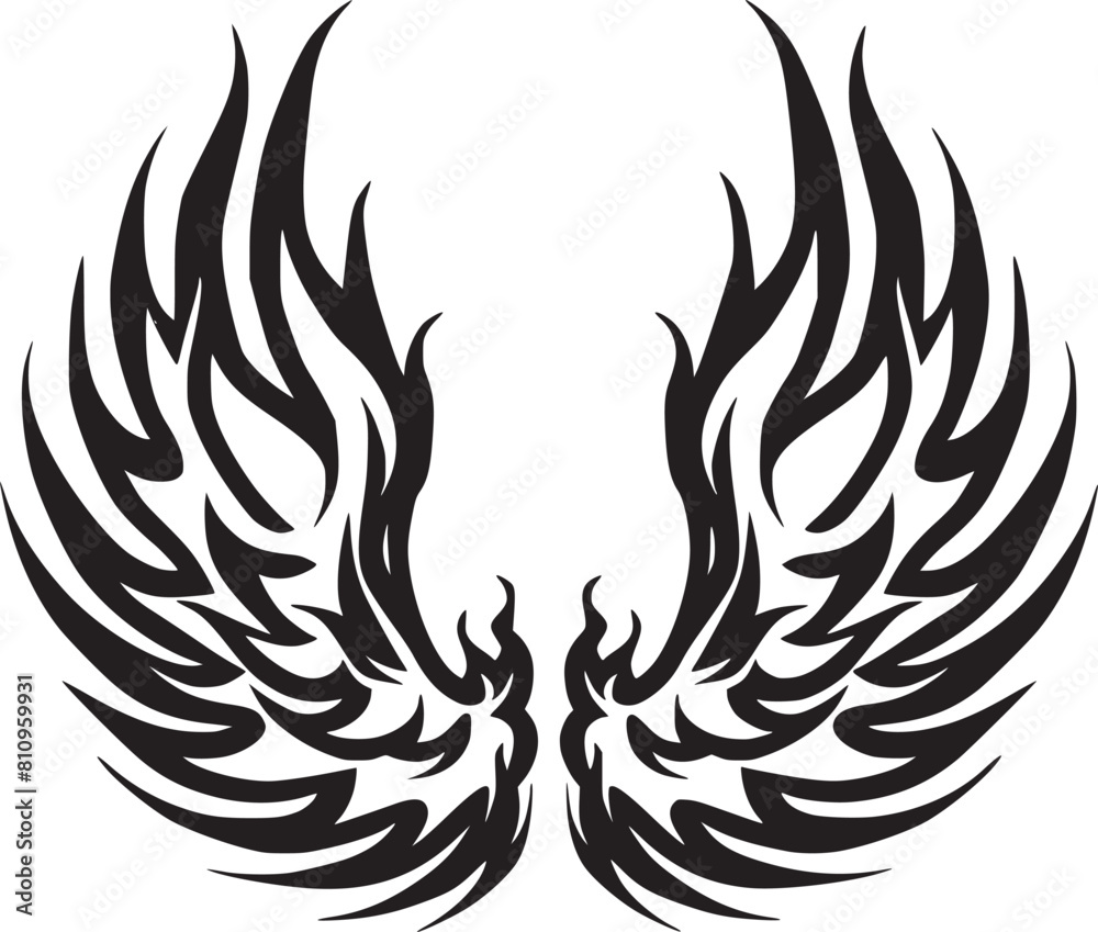 Naklejka premium wings vector