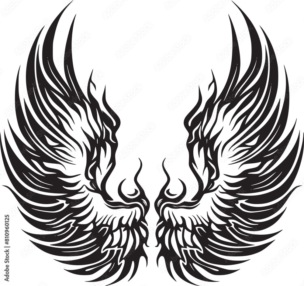black wings icons black wings icons