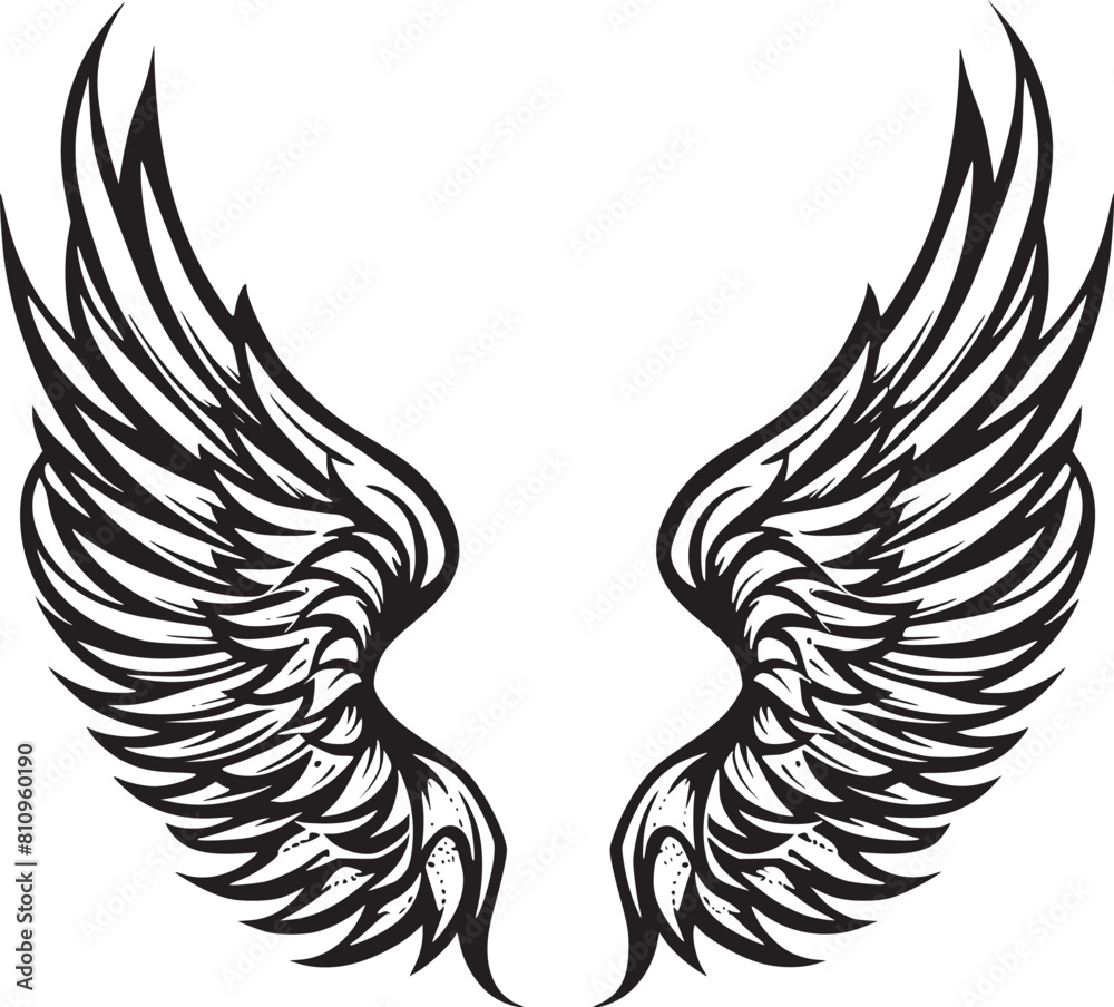 black wings icons black wings icons