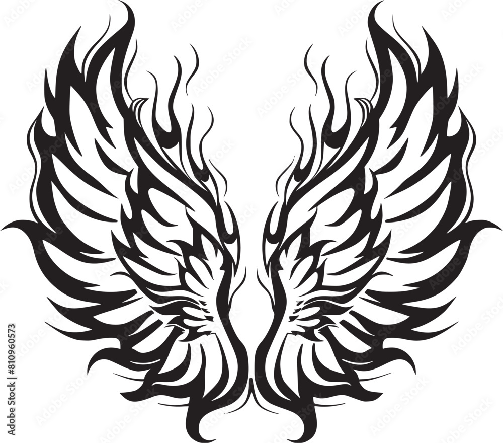 black wings icons black wings icons