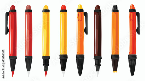 Marker icon. Write tool school and office theme.