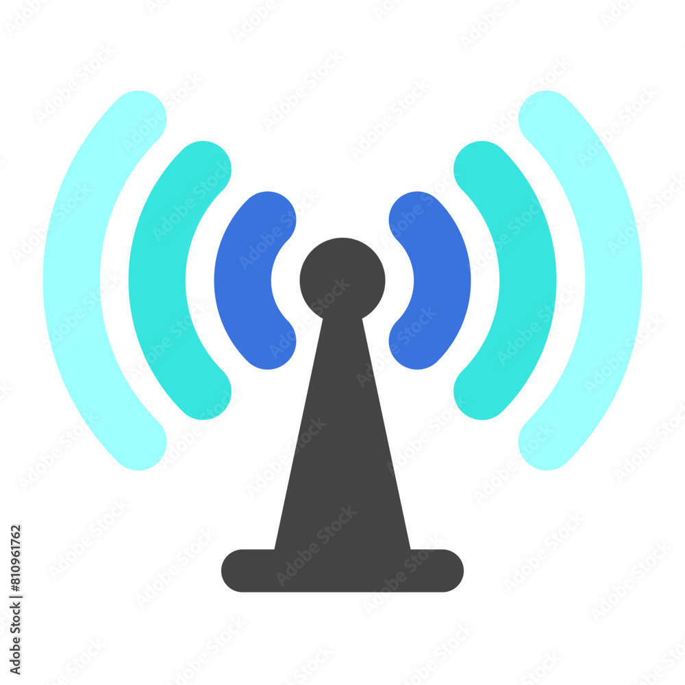 Editable vector wifi tower signal icon. Part of a big icon set family. Perfect for web and app interfaces, presentations, infographics, etc Editable vector wifi tower signal icon. Part of a big icon set family. Perfect for web and app interfaces, presentations, infographics, etc