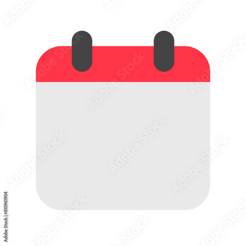 Editable vector empty calendar icon. Part of a big icon set family. Perfect for web and app interfaces, presentations, infographics, etc