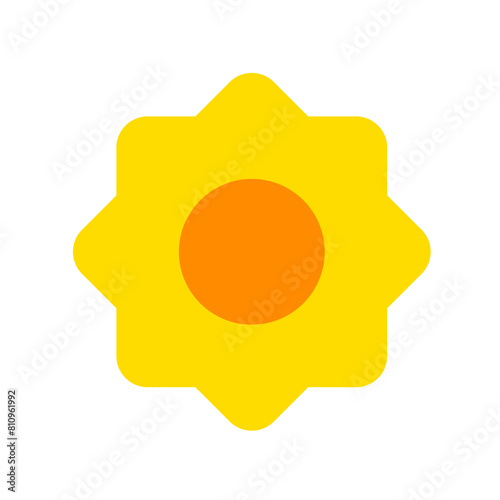 Editable vector sun, screen brightness icon. Part of a big icon set family. Perfect for web and app interfaces, presentations, infographics, etc