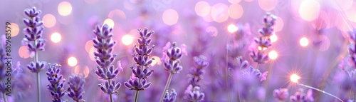 Delicate lavender twinkling lights create a serene and beautiful backdrop for a relaxing ambiance