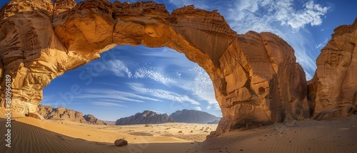 Natural stone arch